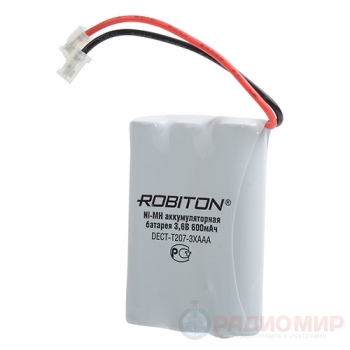 Аккумулятор для радиотелефонов T207 Robiton (3.6V 600mAh)